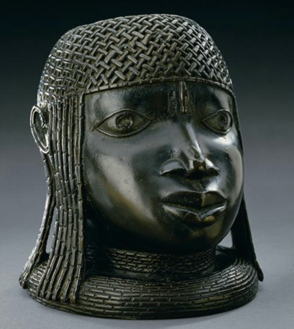 Memorial Head of an Oba, Benin, African Art, 1500