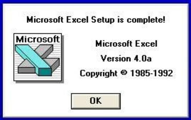 Microsoft Excel 4.0