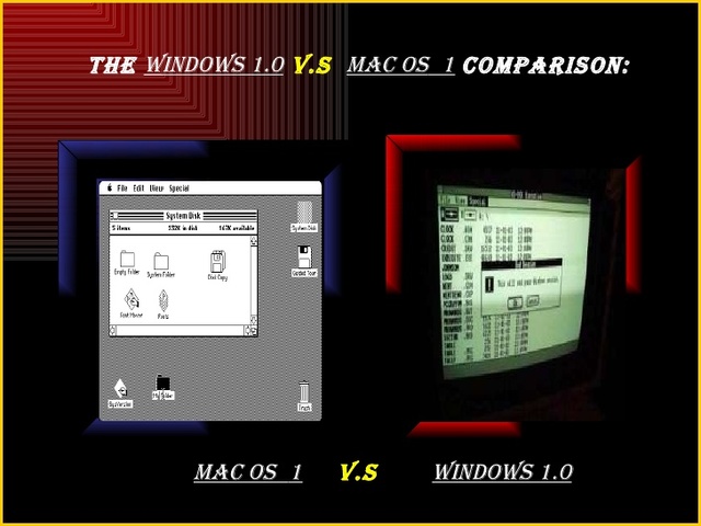 Macintosh y Windows 1.0