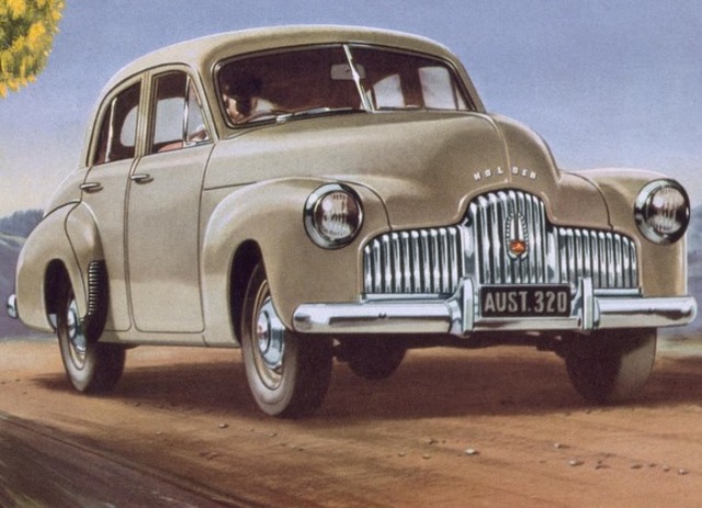 1948 - General Motors begins producing the Holden, labelled "Australia's own car."