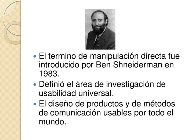 Manipulación directa de objeto