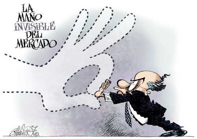 Surgimiento de la mano invisible.