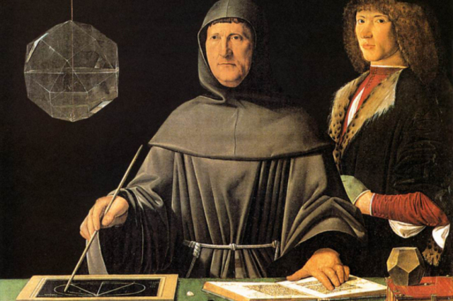 Nacio Fray Lucas de Pacioli en el burgo de SanSepolcro toscana