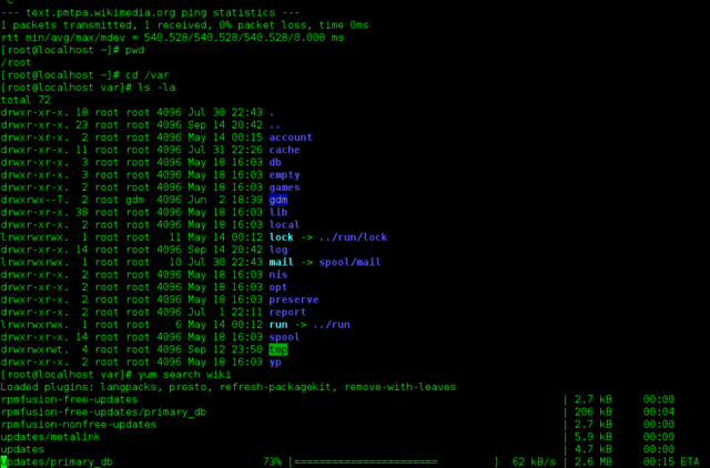 APARICIÓN DE LAS TERMINALES