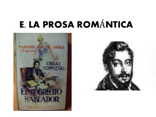 teatro y prosa romantica