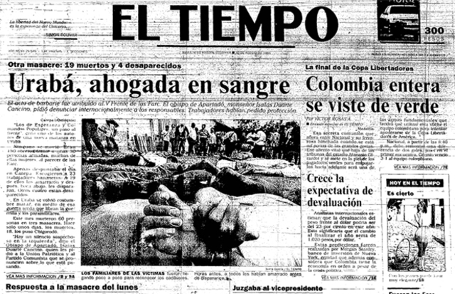 Indígenas asaltados por las Autodefensas Campesinas de Córdoba y Urabá (ACCU)