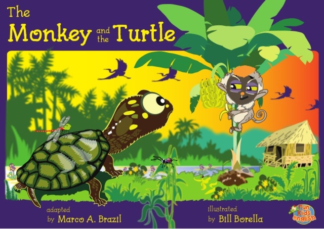 Story book: The monkey and the turtle
