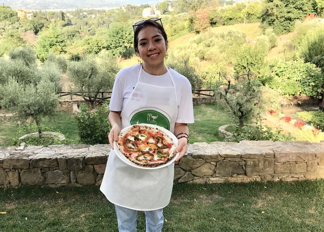 Clase de pizza y gelato en la toscana.