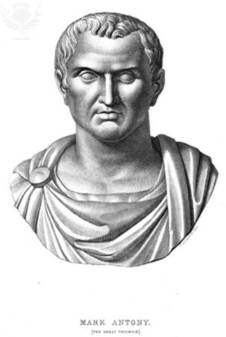 Wine literally determines Marcus Antonius's life