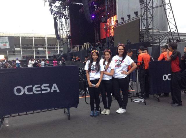 Vi a mi ídolo cantar en vivo.