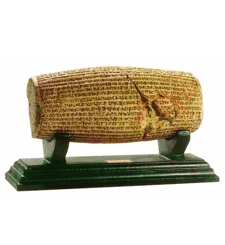 Cilindro de Ciro el Grande, siglo VI a.C.