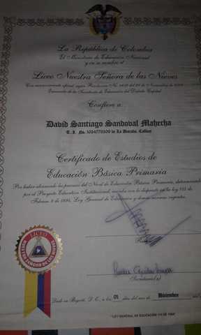 me gradue de la primaria