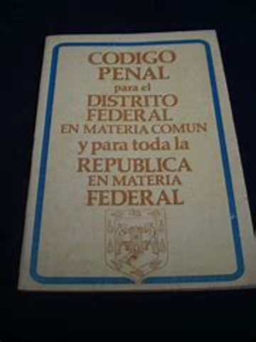 Código Penal para el D. F.