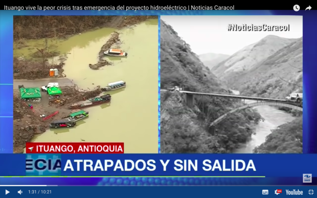 Ituango vive la peor crisis tras emergencia del proyecto hidroeléctrico