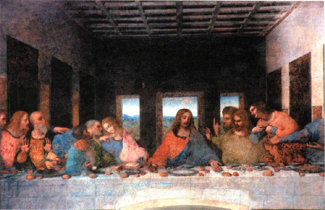 Da Vinci finishes "The Last Supper"