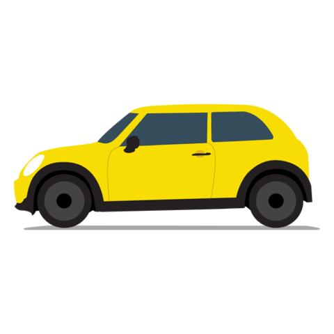 I always go to the school by car