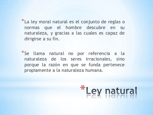 Ley Natural