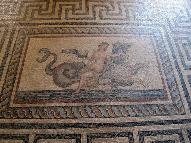 Mosaic of a nymph from the Palace of the Grand Master of the Knights of Rhodes