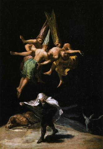 Painting: Witches' Flight - Francisco Goya
