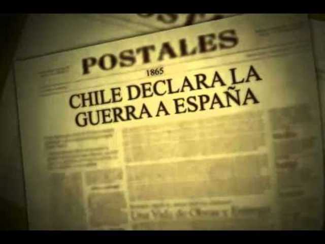 Guerra contra España. Bombardeo de Valparaíso.