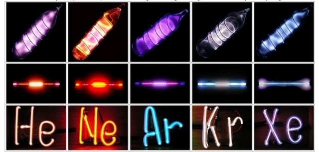 Los gases nobles.