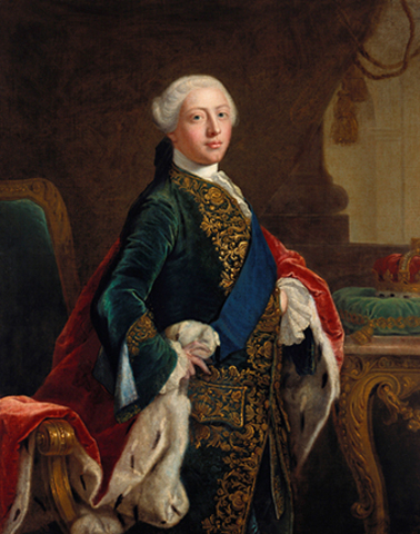 King George III comes to the throne in England