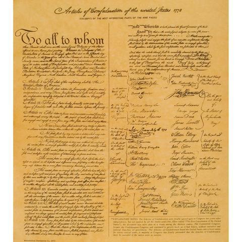 Articles of Confederation go into effect