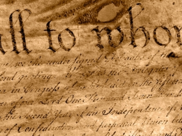 Articles of Confederation go int effect