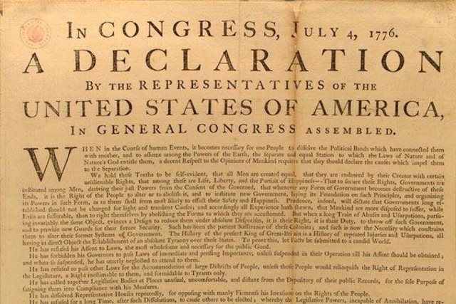 Adoption of the Declaration of Independence