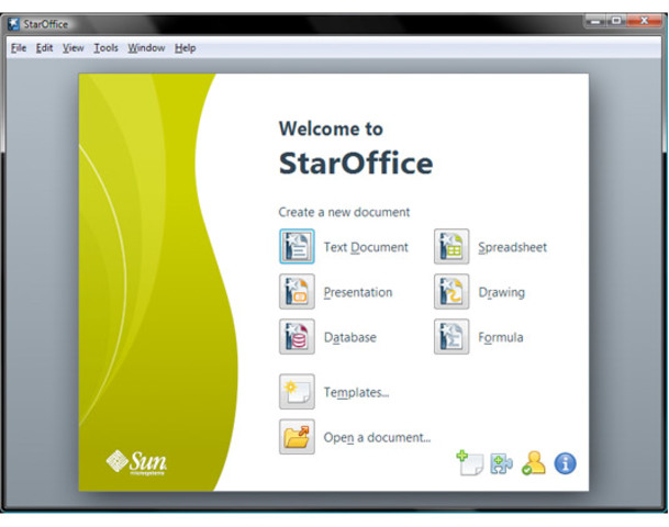La Suite de oficina StarOffice
