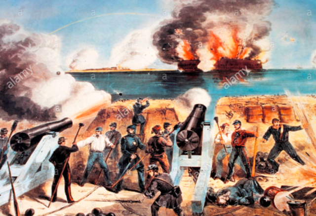 The Firing on Fort Sumter 1861
