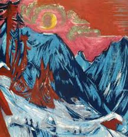 Winter Moonlit Night by Ernst Ludwig Kirchner