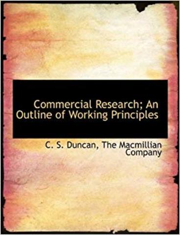 se publica el primer libro de investigación de mercados