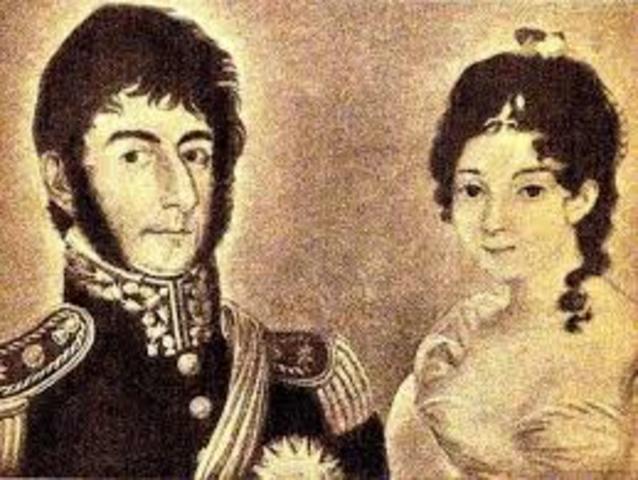 san martin despues de su casamiento
