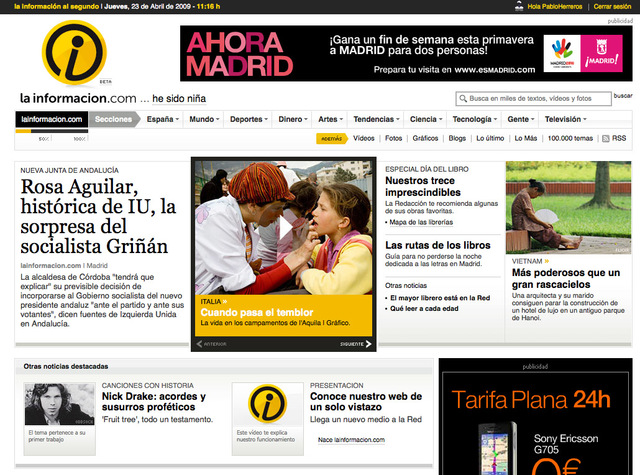 PRIMER PAÍS DE AMÉRICA LATINA QUE PRESENTÒ CONTENIDOS EN LA RED.