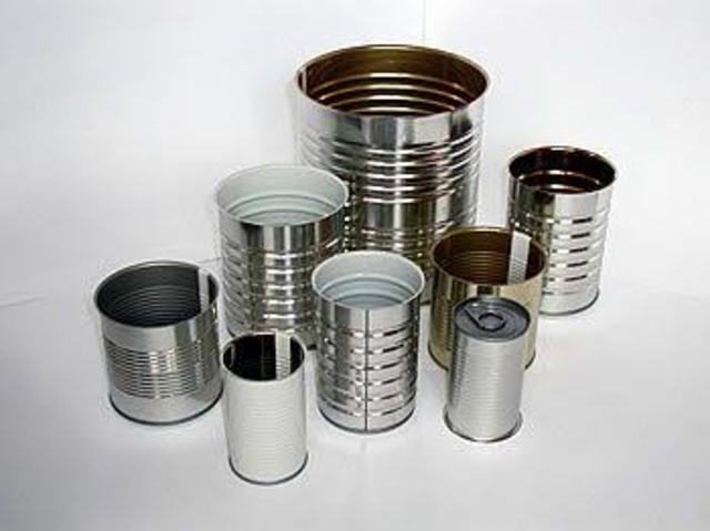 Envase cilíndrico de hojalata