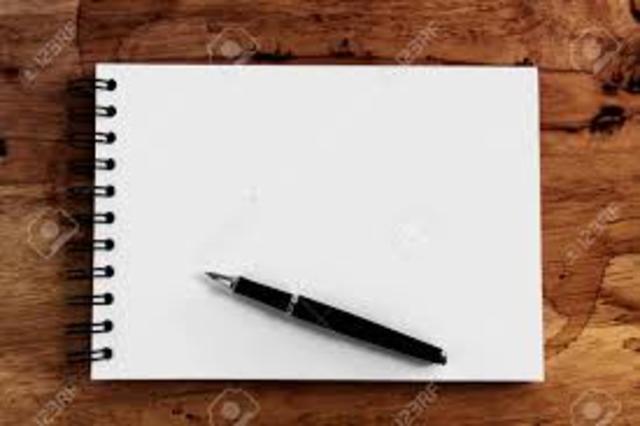 PAPER AND PEN 5 YRS OLD