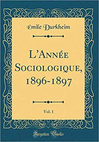 Durkheim: L'Année Sociologique
