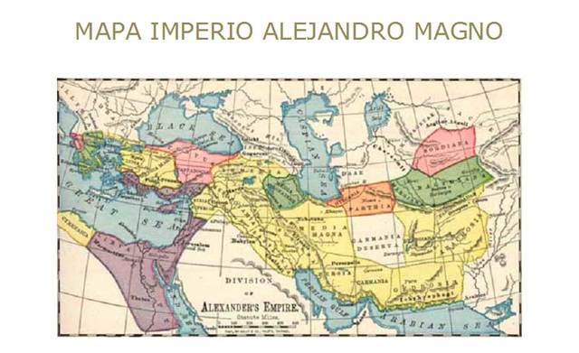 Tierra conquistada por Alejandro Magno; Tiempo helenístico