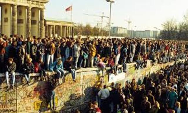 The fall of the Berlin Wall.