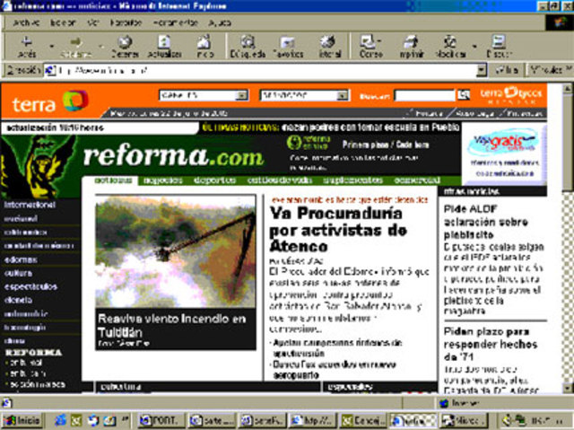 Comienzo de los Periódicos Electrónicos Multimedia En Línea