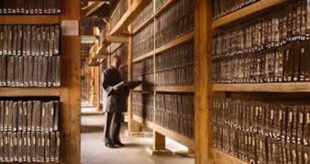 La Biblioteca en sus inicios