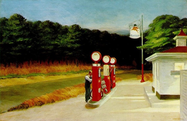 Painting: Gas (1940) by Edward Hopper