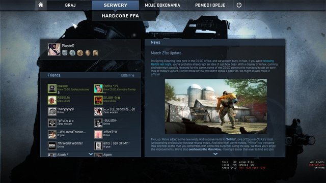 Counter Strike Global Offensive (CSGO) nueva version 2015 Menu