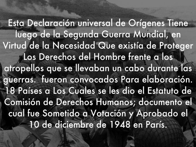 Antecedentes Importantes de los Derechos Humanos a Nivel Mundial