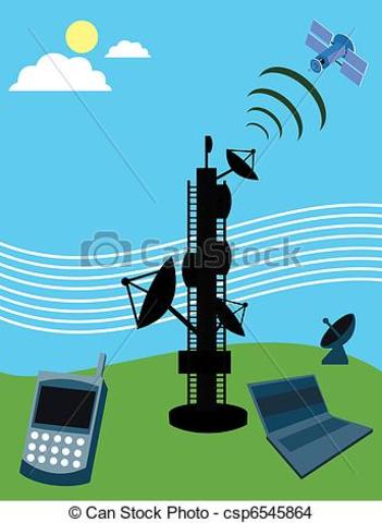 Satélite, celular y computador
