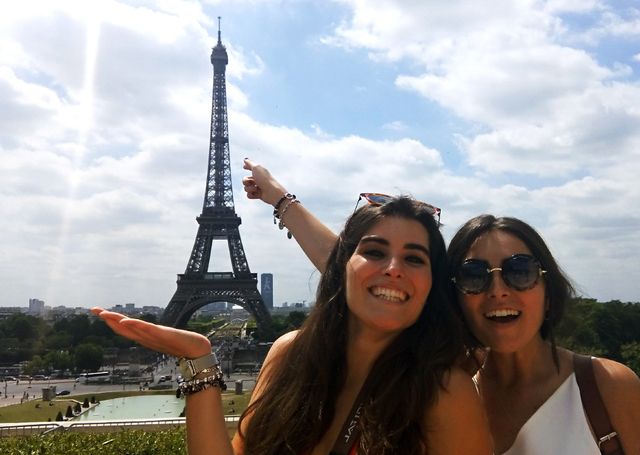Andrea will be travelling to paris with her sister