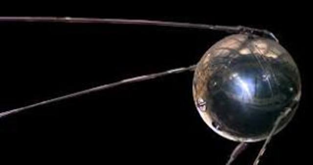 Primer satélite artificial de la historia,el Sputnik I.