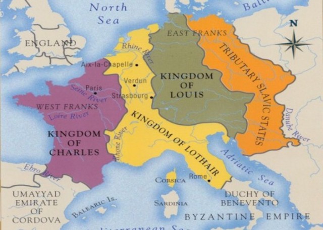 Charlemagne's Empire Dissolves