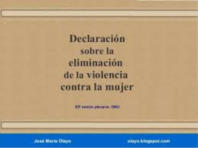 Declaracion de la discriminacion contra la mujer